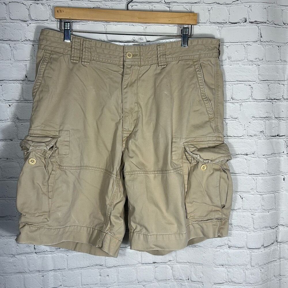 Polo Ralph Lauren Cargo Shorts Mens Khaki Chino size 38 Tan